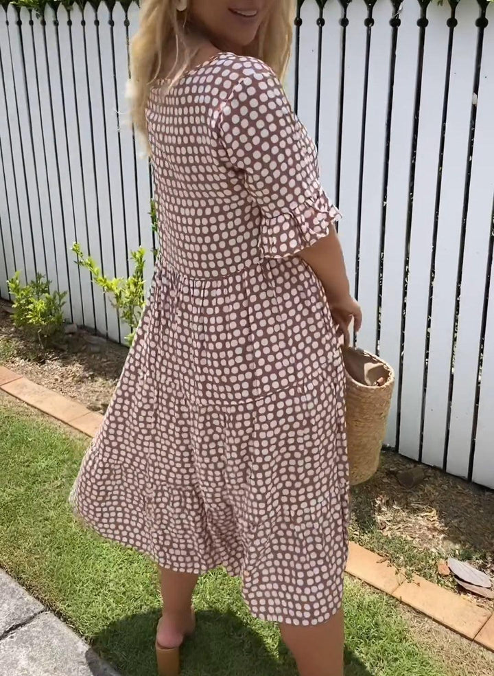 Éabha | Short Sleeve Midi Dress