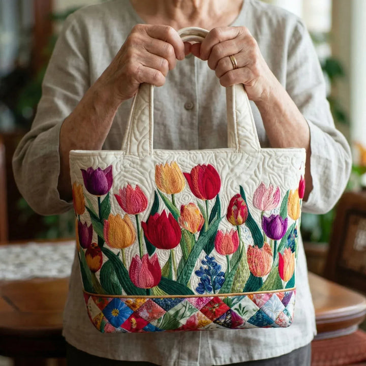 Matelassé Táska - Tulipános Kert