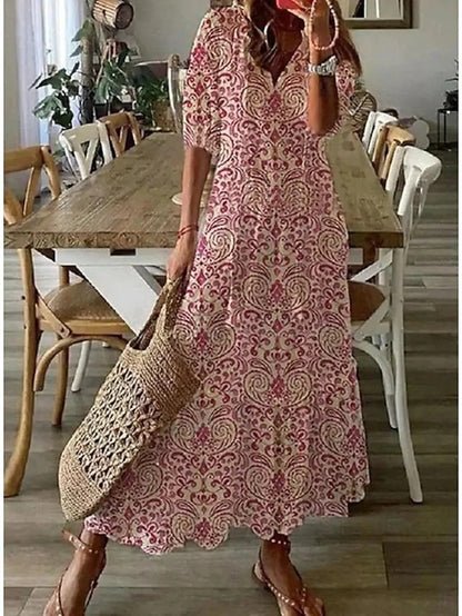 Niamh | Effortless Boho Style Midi Dress